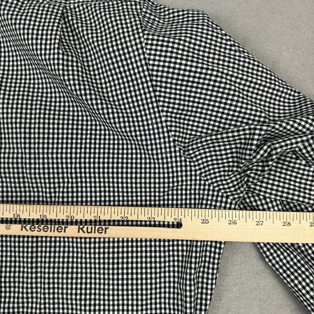 Polo Ralph Lauren Shirt Men 17 Black Check Regent Classic Fit Oxford Long Sleeve